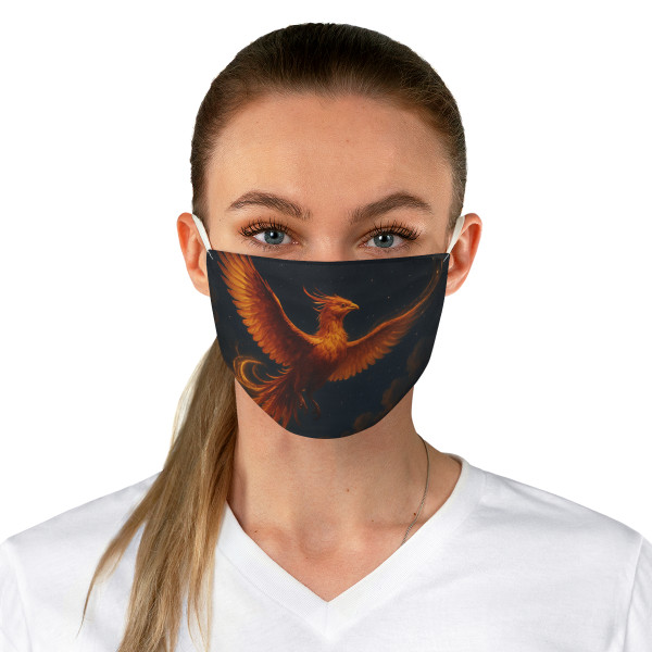 Celestial Phoenix Dance - Fabric Face Mask