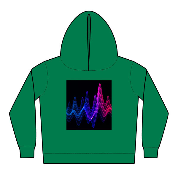 Rhythmic Waves - Toddler Pullover Fleece Hoodies