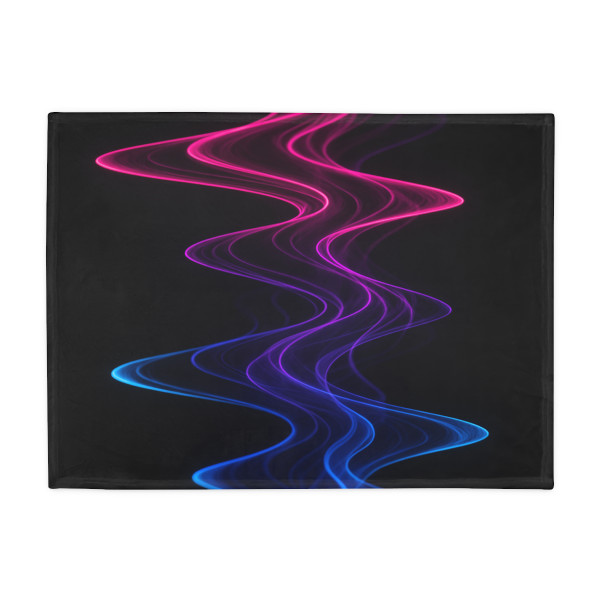 Rhythmic Waves - Plush Fleece Blanket