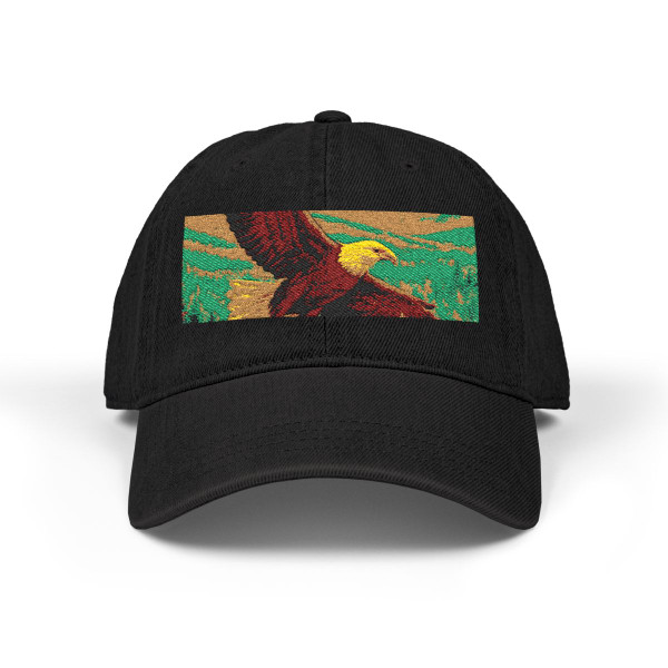 Whispers of Nature - Denim Hat (Embroidery)