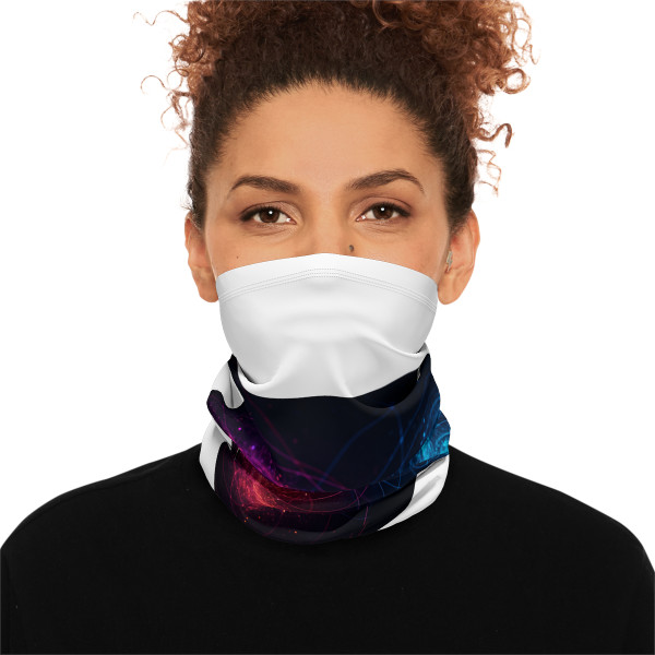 Entangled Dimensions - Winter Neck Gaiter With Drawstring