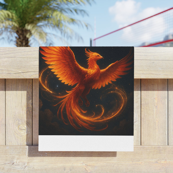 Celestial Phoenix Dance - Beach Towels