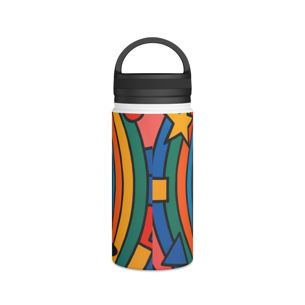 Retro Revolution - Stainless Steel Water Bottle, Handle Lid