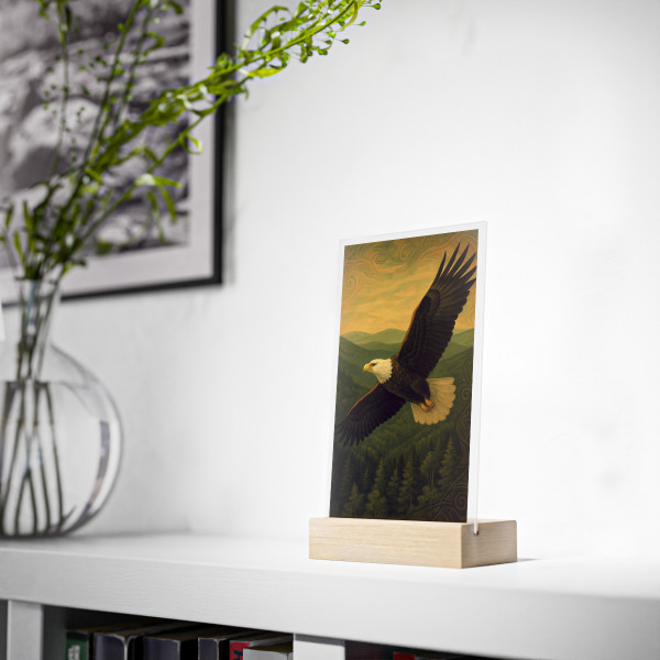 Whispers of Nature - Acrylic Sign with Wooden Stand