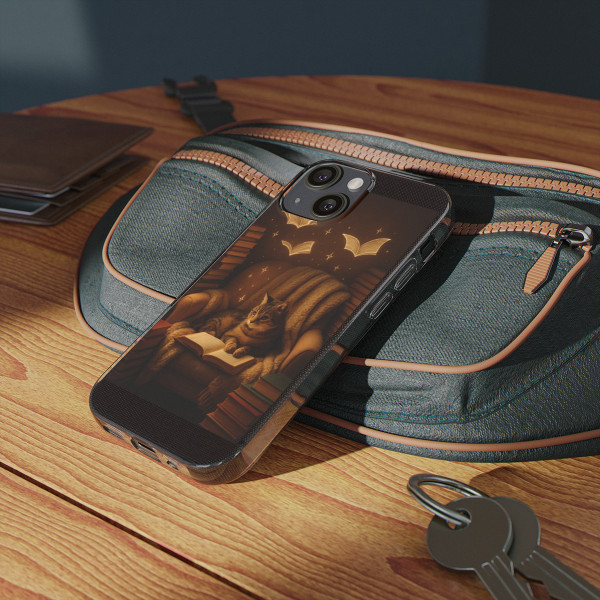 Whimsical Reading Haven - Clear Silicone Phone Cases