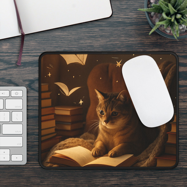 Whimsical Reading Haven - Gaming Mouse Pad