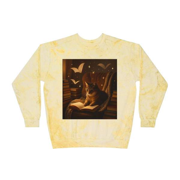 Whimsical Reading Haven - Unisex Color Blast Crewneck Sweatshirt