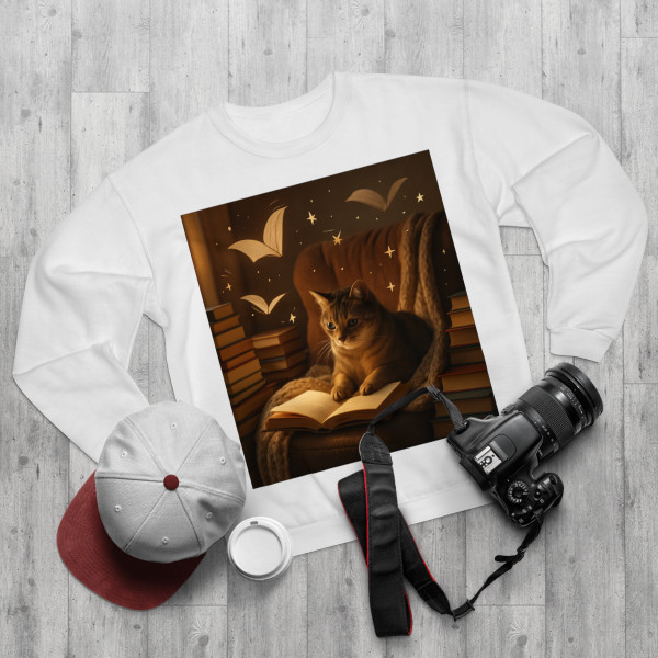 Whimsical Reading Haven - Unisex Crew Neck Sweatshirt (EU)