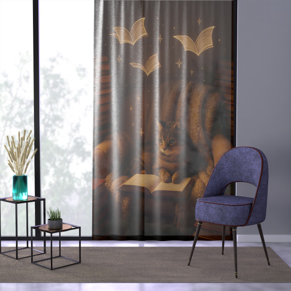 Whimsical Reading Haven - Window Curtain