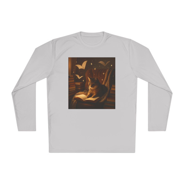 Whimsical Reading Haven - Unisex Lightweight Long Sleeve Tee