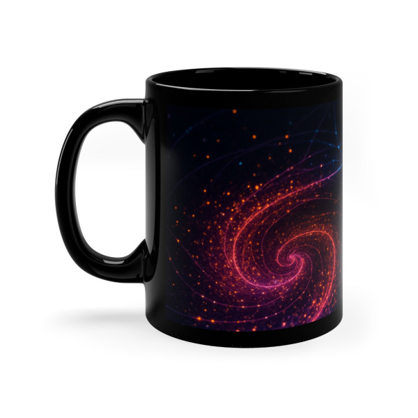 Entangled Dimensions - Black Coffee Mug, 11oz