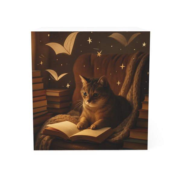 Whimsical Reading Haven - Note Cube