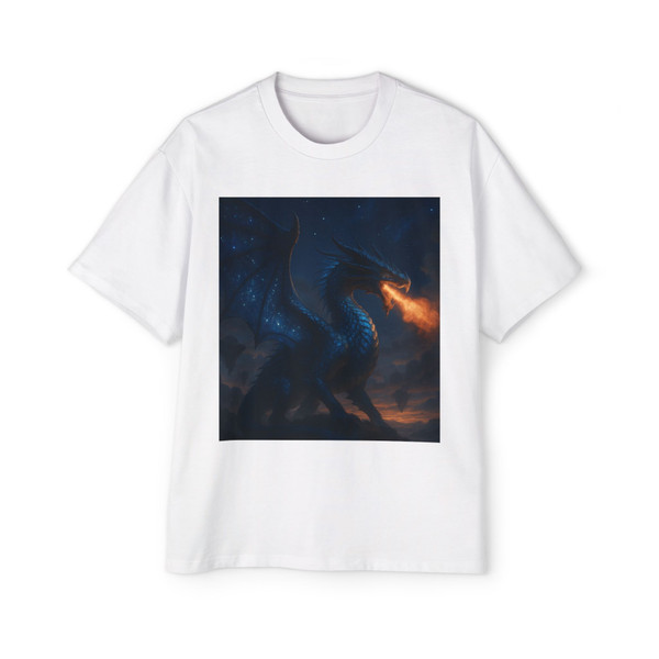 Eclipse of the Celestial Dragon - Men's Heavy Oversized Tee