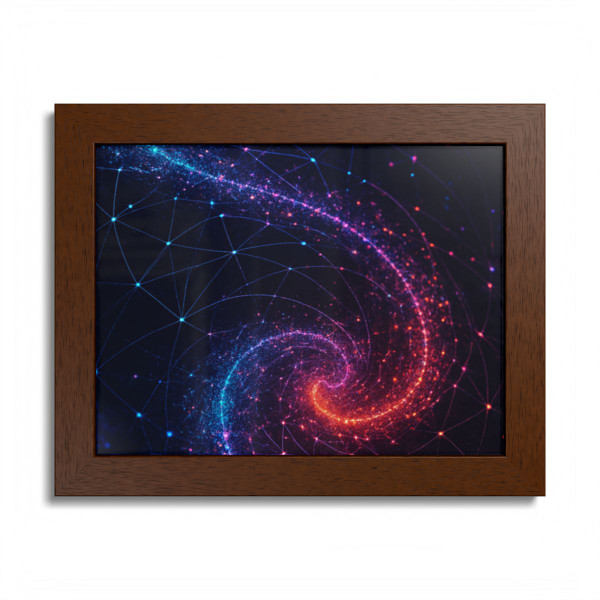 Entangled Dimensions - Framed Poster, Multi-Color