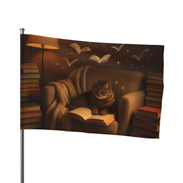 Whimsical Reading Haven - Flag