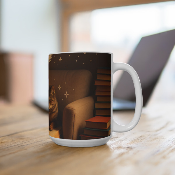Whimsical Reading Haven - Mug 15oz