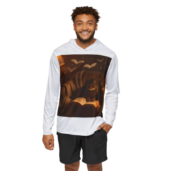 Whimsical Reading Haven - Men's Sports Warmup Hoodie (AOP)