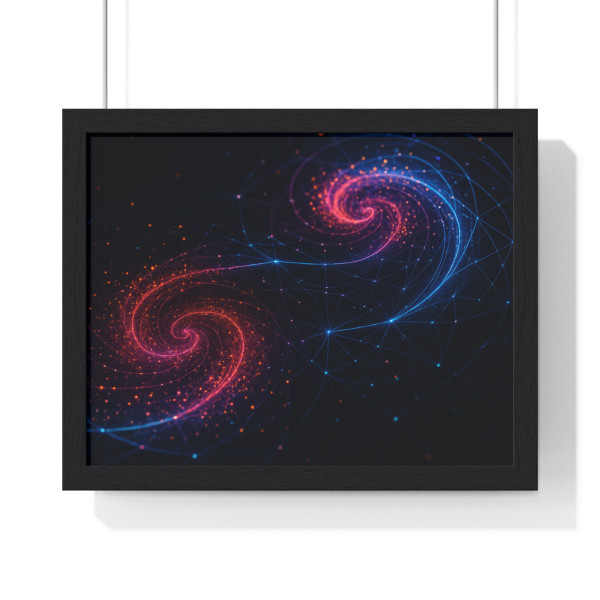 Entangled Dimensions - Horizontal Framed Poster