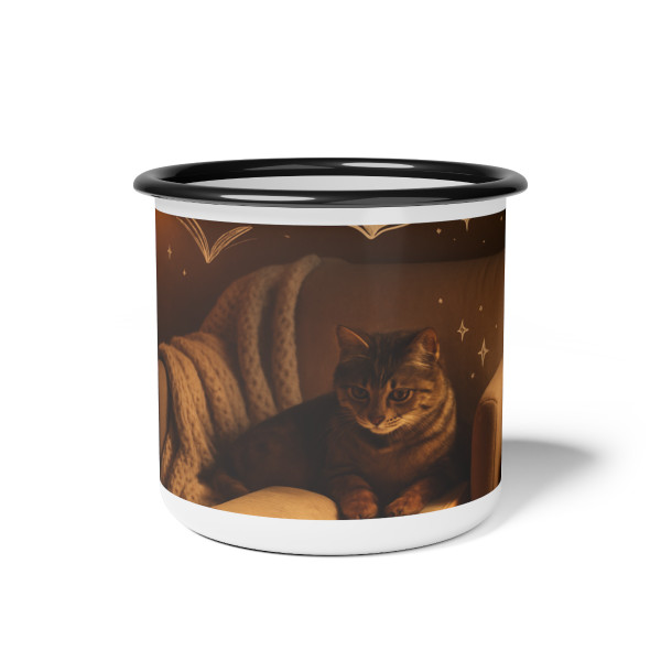 Whimsical Reading Haven - Enamel Camp Cup