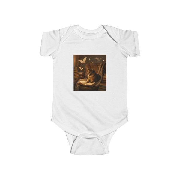 Whimsical Reading Haven - Infant Fine Jersey Bodysuit