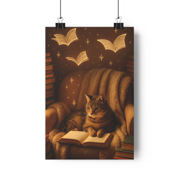 Whimsical Reading Haven - Paper Poster