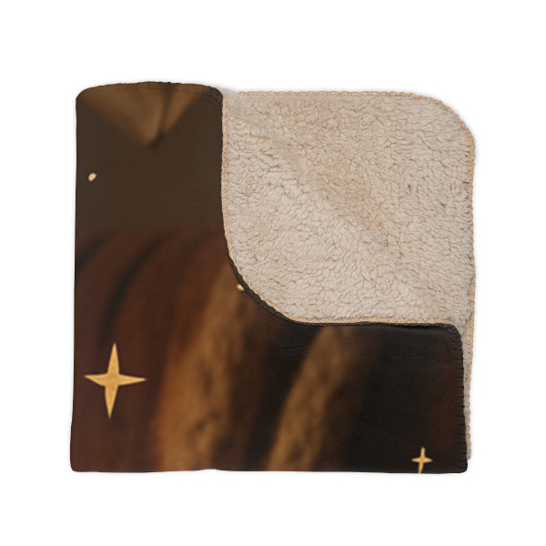 Whimsical Reading Haven - Tan Sherpa Blanket