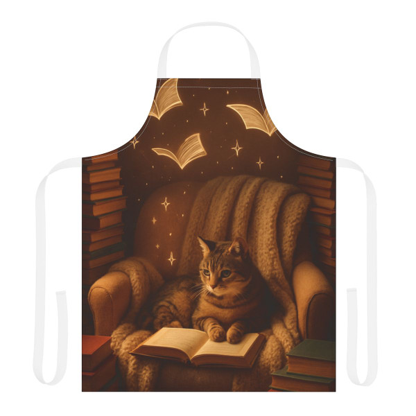 Whimsical Reading Haven - Apron, 5-Color Straps (AOP)