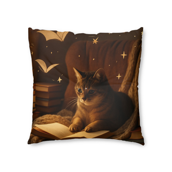 Whimsical Reading Haven - Tufted Floor Pillow, Square