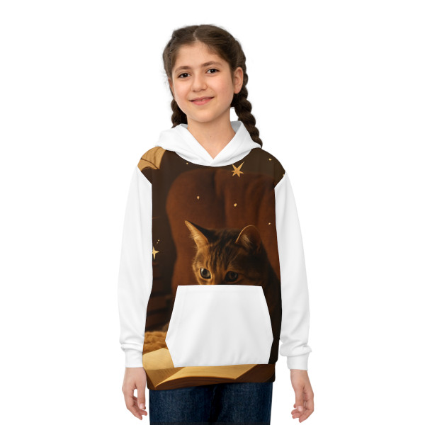 Whimsical Reading Haven - Children's Hoodie (AOP)