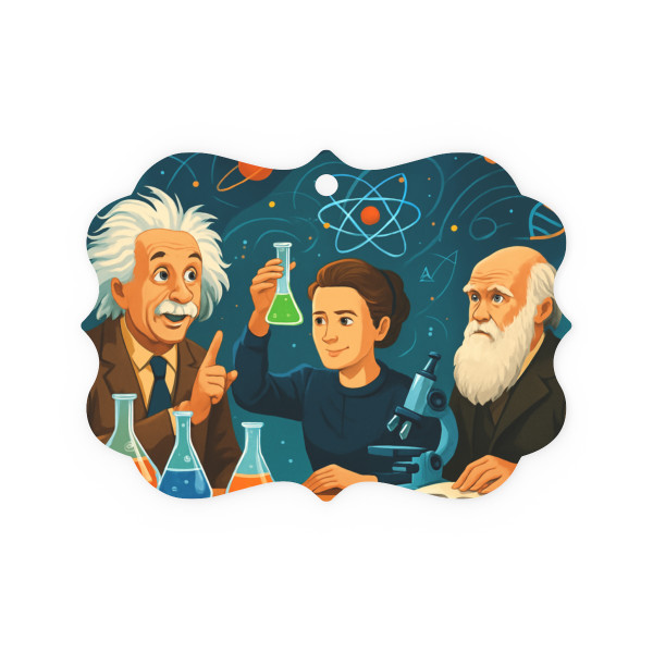 Curiosity Unleashed - Metal Plaque Ornament