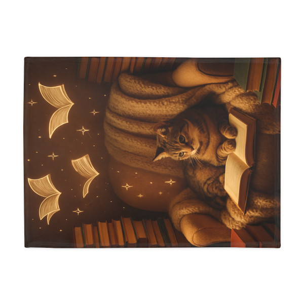 Whimsical Reading Haven - Plush Fleece Blanket