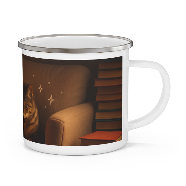 Whimsical Reading Haven - Enamel Camping Mug