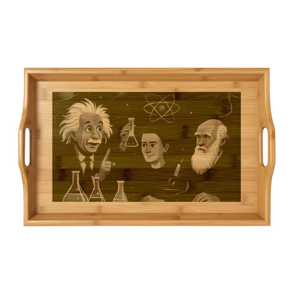 Curiosity Unleashed - Bamboo Serving Tray (Engraving)