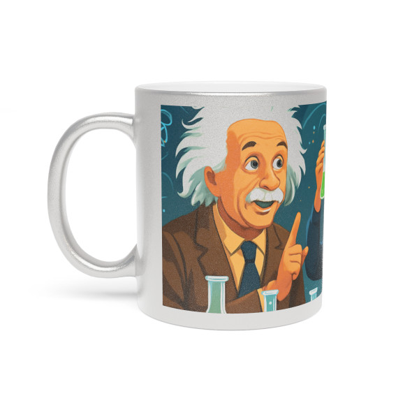 Curiosity Unleashed - Metallic Mug (Silver\Gold)