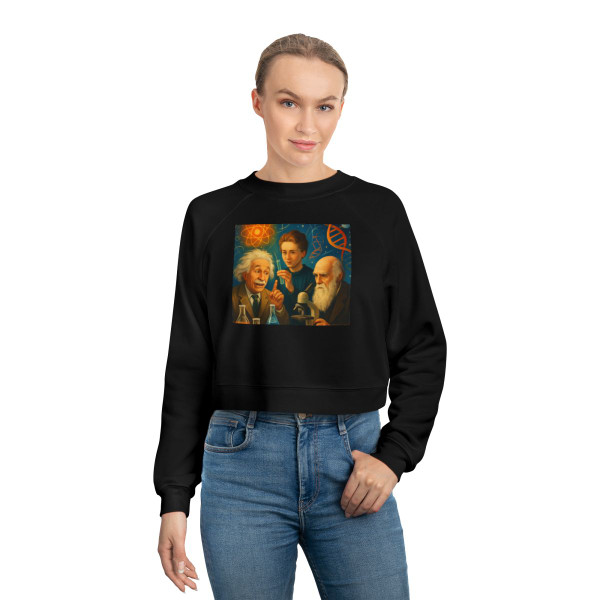 Curiosity Unleashed - Women's Cropped Fleece Pullover