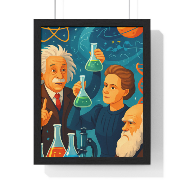 Curiosity Unleashed - Vertical Framed Poster