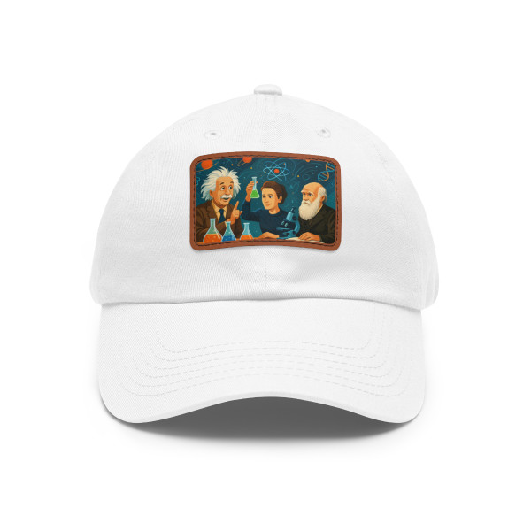 Curiosity Unleashed - Dad Hat with Leather Patch (Rectangle)