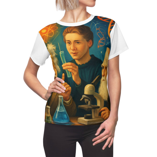 Curiosity Unleashed - Women's Cut & Sew Tee (AOP)