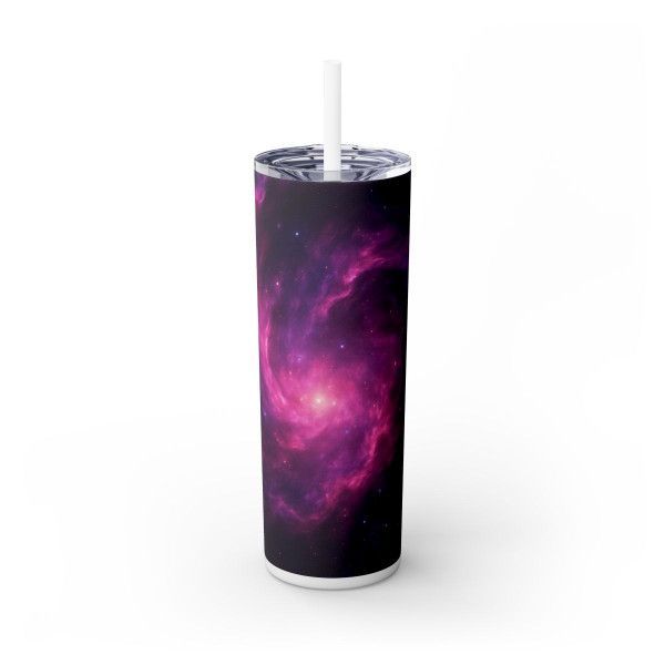Celestial Mirage - Skinny Tumbler with Straw, 20oz