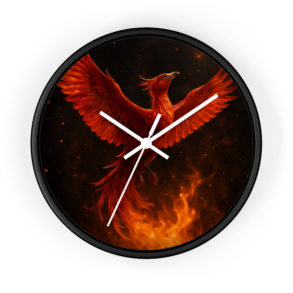Eternal Flame Rising - Wall Clock
