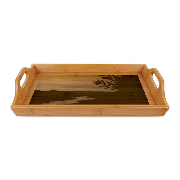 Harmony in Nature - Bamboo Serving Tray (Engraving)