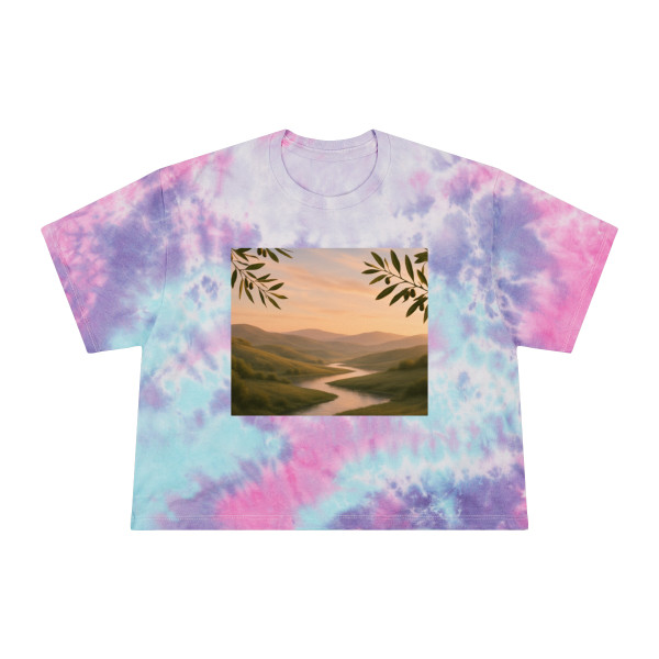 Harmony in Nature - Women's Tie-Dye Crop Tee