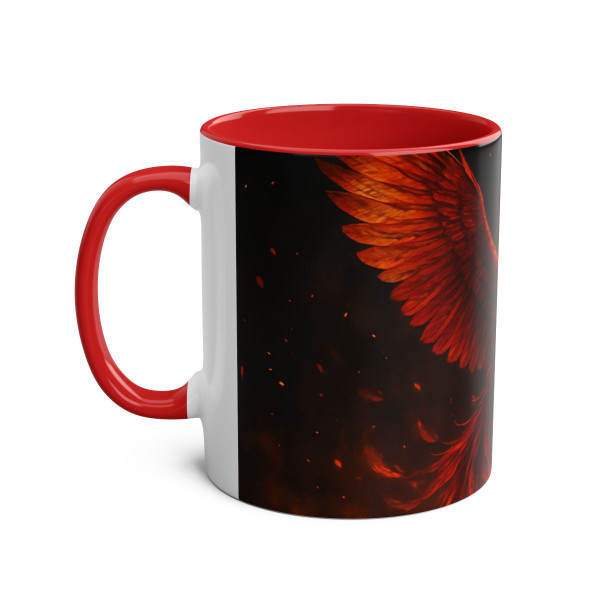 Eternal Flame Rising - Two-Tone Coffee Mugs, 11oz