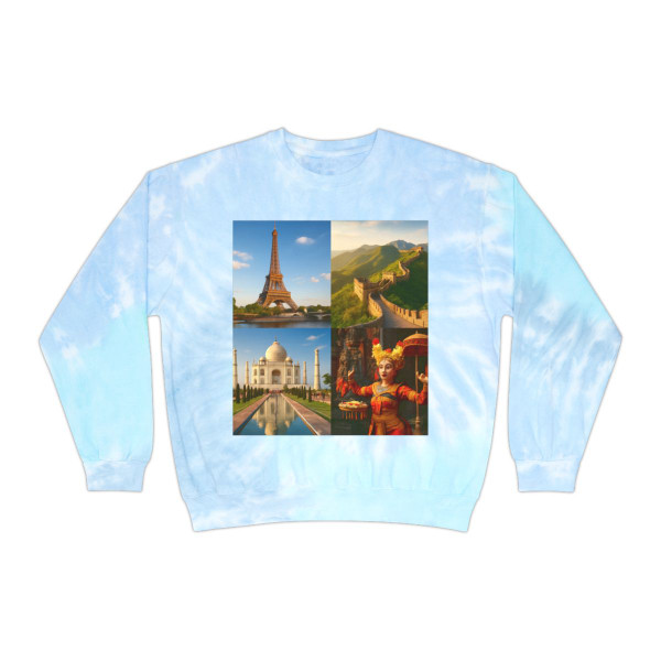 Timeless Journeys - Unisex Tie-Dye Sweatshirt