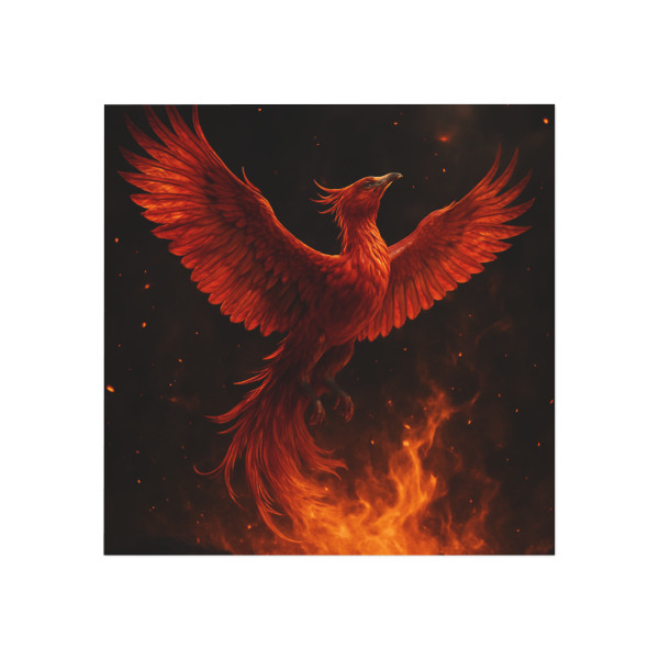 Eternal Flame Rising - Square Magnet