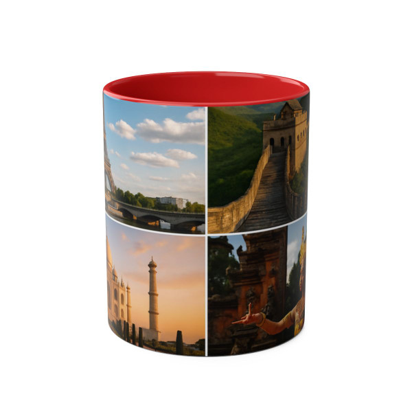 Timeless Journeys - Two-Tone Coffee Mugs, 11oz