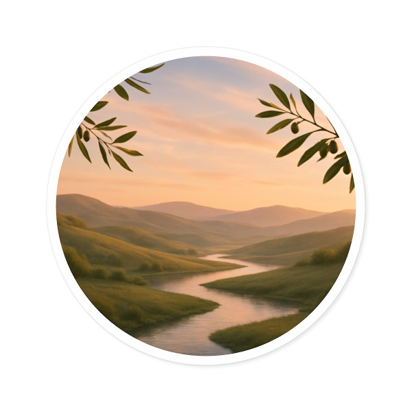 Harmony in Nature - Round Stickers, Indoor\Outdoor