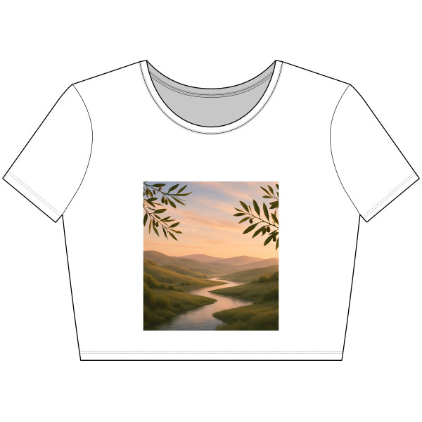 Harmony in Nature - Women’s Poly-Cotton Crop Tee