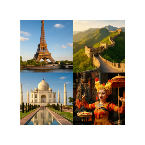 Timeless Journeys - Transparent Outdoor Stickers, Square, 1pc