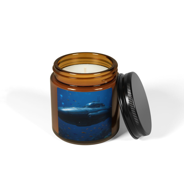 Deep Sea Voyager - Scented Soy Candle (Multi-Size, Amber Jar)